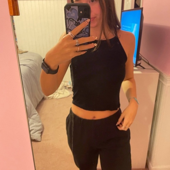 Brandy Melville Tops - Black Brandy Melville crop top